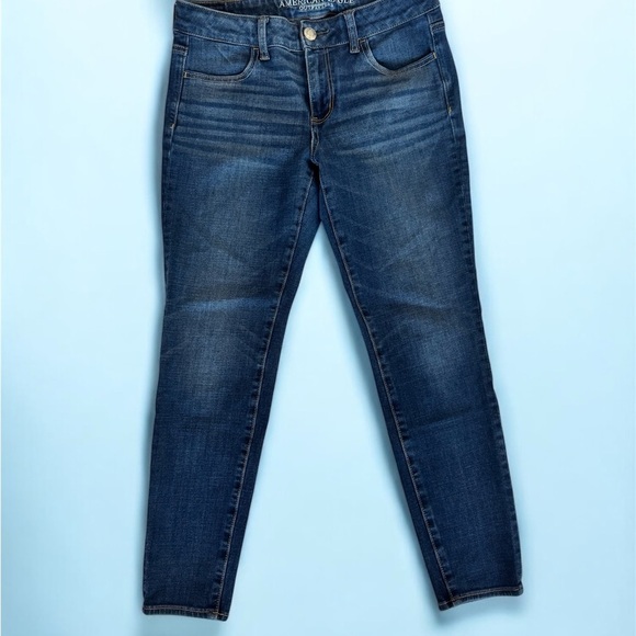 American Eagle Outfitters Dark Blue Skinny Jeans - Picture 1 of 5